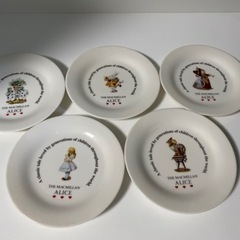アリスワンダーランド　皿　(5個セット)