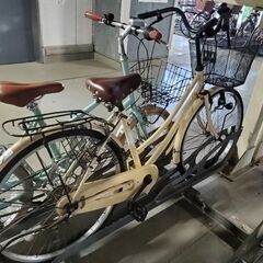 普通のシティ用の自転車です