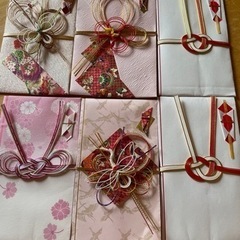 札幌市　ご祝儀袋　ピンク　赤白系