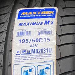 🌞195/50R15⭐工賃込み！新品！未使用！MAXTREK製サマータイヤ入荷しました🌞