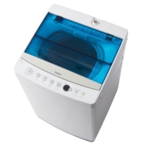 【超美品‼️】ハイアール 2019年製 6.0kg全自動洗濯機 クリアトップ ブルー♪