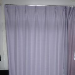 ニトリ カーテン 薄紫色