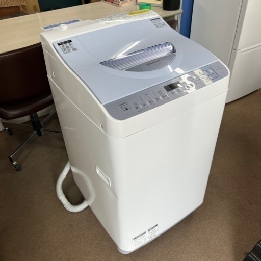 2016年製 SHARPシャープ 全自動洗濯機 乾燥機能 ES-TX550-A ホワイト