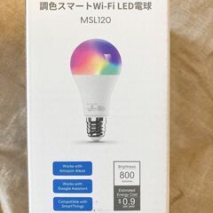 【新品未開封】調色スマートWi-Fi　LED電球【E26口金】<...