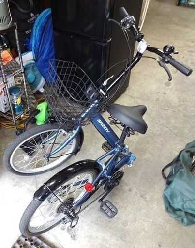 20インチ 折りたたみ自転車 カゴ付き シマノ6段変速 SAZION 札幌市 白石区 東札幌