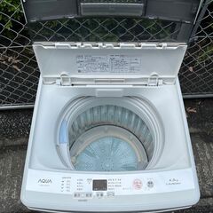 【リサイクルショップどりーむ鹿大前店】No.2256　洗濯機　アクア　AQW-S45E(w) 　4.5㎏　2018年製　(^^♪ リサイクルショップどりーむ鹿大前店】No.2256 洗濯機 アクア AQW-S45E(