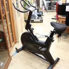 【かながわPAY対応】153) 【美品】 FITBOX フィットボックス エアロバイク FBX-002B-01 スピンバイク 負荷8段階 パルス計測 キャスター付 ダイエット 