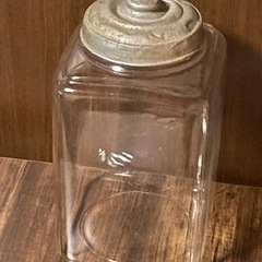 ガラス瓶　駄菓子瓶　角瓶　昭和レトロ　アンティークガラス瓶