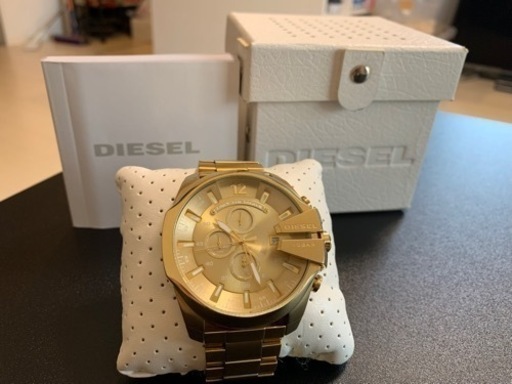 完成品 DIESEL メンズ腕時計 MEGA CHIEFオールゴールド 箱付き - 通販 
