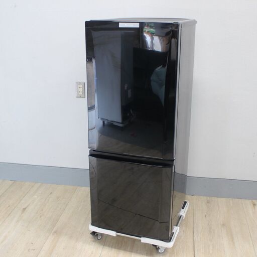 【神奈川pay可】T217) 三菱 ノンフロン冷凍冷蔵庫 MR-P15D-B 146L 2018年製 2ドア 右開き ラウンドカットデザイン 冷蔵庫 MITSUBISHI 単身