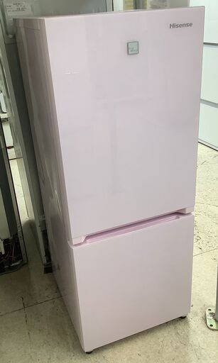 Hisense/ハイセンス 2ドア冷蔵庫 154L HR-G1501KP 2018年製 ピンク