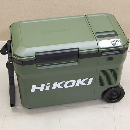 HiKOKI(ハイコーキ) 14.4/18V コードレス冷温庫 3電源対応 コンプレッサ式 -18℃~60℃ 17段階温度設定 冷蔵冷凍同時設定可能 25L 蓄電池別売り ACアダプタ 車載用DCコード付き アグレッシブグリーン UL18DB(NM) (D4504kxxY)