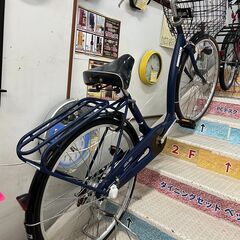 自転車 Sakura Mum 26インチ 変速あり ネイビーブルー【ユーズドユーズ名古屋天白店】 J1991 自転車 Sakura Mum 26インチ 変速あり ネイビーブルー【ユーズドユーズ