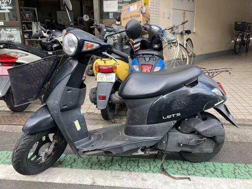 東京大塚発　スズキ　レッツ　CA4AA　現役バイク自賠責付き試乗も可能、乗って帰れます！