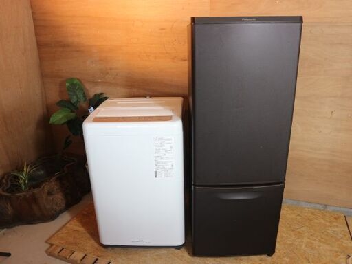 仙台市内近郊配送料込み！2020年製 パナソニック 2ドア冷蔵庫＆6㎏ 縦型洗濯機 お得な単身セット 高年式 美品 定価総額10万越
