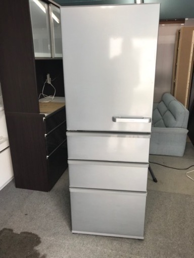 取引中 AQUA 2019年製 355L 4ドア 左開き ノンフロン冷凍冷蔵庫 アクア