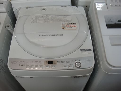 シャープ 7kg洗濯機 2018年製 ES-GE7C【モノ市場東海店】41