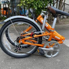 軽量折りたたみ自転車 DAHON Metro D6 20インチ 外装6段変速 オレンジ