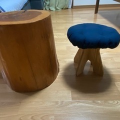 木の椅子二個セット