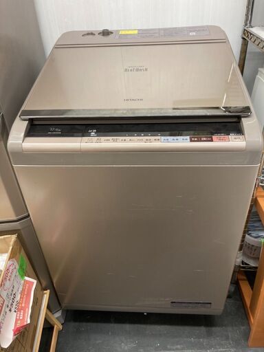 ☆中古￥35000在庫処分価格！【会員価格￥35,000】HITACHI　12kg洗濯機　家電　BW-DX120VB型　幅65cmｘ奥行65cmｘ高さ106cm　【BH046】