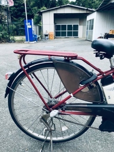 2107番 電動自転車 2873ヤマハ8.7アンペア3人乗り対応20インチ子供乗せ