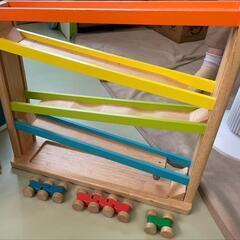 【ネット決済】引取　知育玩具　木製くるくるスロープ