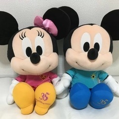 ディズニー35周年ぬいぐるみ　ミニーとドナルド