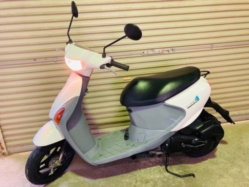 【売約済】実働 BT新品 オイル交換済 スズキ CA45A レッツ4  4スト インジェクションバイク 原付 スクーター ホワイト