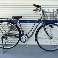 リサイクル自転車(2207-002)　ファミリーサイクル　２７インチ