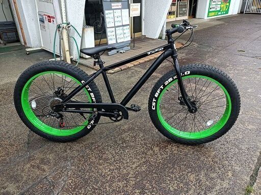 ファットバイク　ビーチクルーザー　26インチ自転車　７段ギア　前後ディスクブレーキ『中古良品』 　【リサイクルショップサルフ】
