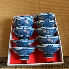 【新品未使用】加賀瑞山 和柄食器 ご飯茶碗 10個セット