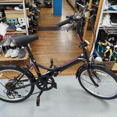 J081 折りたたみ自転車 CAPTAIN STAG 6段変速 20インチ