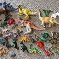恐竜、動物の生き物フィギュア計54個