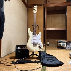 【ネット決済・配送可】エレキギター　アンプ　スタンド　ケース