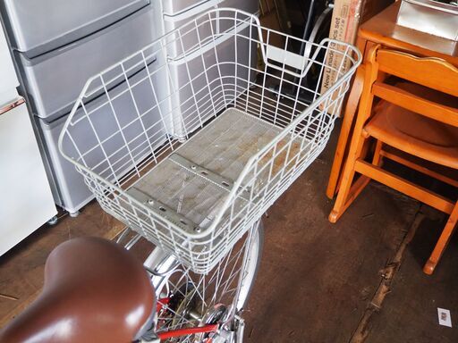◇シティーサイクル カゴ2つ付き ママチャリ オレンジ 24インチ 美品◇