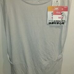 バックオープンTシャツ☆ライトグレー