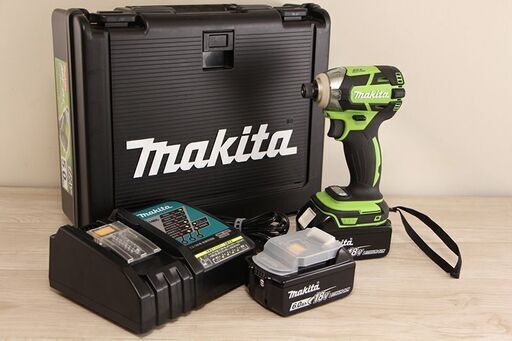 makita マキタ 充電式インパクトドライバ TD148DRTXL バッテリー×2(18V 6.0Ah) 充電器付き (D4513awnxY)