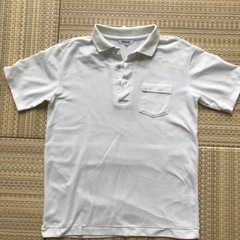京都教育大学附属小中学校　ポロシャツ　白　150
