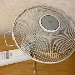 【美品】ヤマゼン 壁掛け扇風機 YWX-K304 白