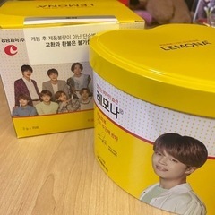 BTS レモナのハート缶(空缶) JIN.JIMIN