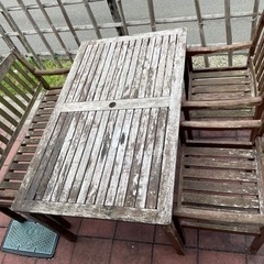 椅子テーブル、ガーデンパラソルセット