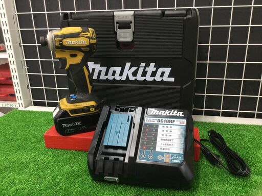 【エコツール豊田インター店】Makita/マキタ 18v充電式インパクトドライバ本体・充電器・バッテリー１個 TD172DZFY　【愛知県/豊田インター店/工具】