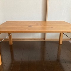 折り畳み　木製ローテーブル　0円