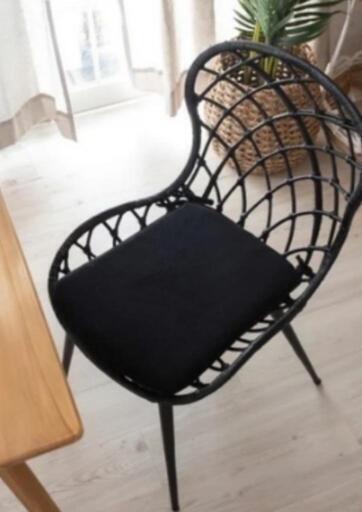 ラタンダイニングチェア 椅子 イス 黒 ブラック | ptpnix.co.id