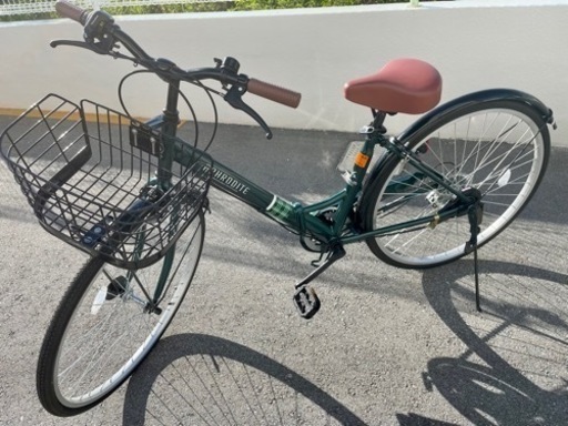 引き渡し予定者決定 折り畳みもできる6段変速シティサイクル