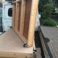 DIY WOOD…台キャスター付き数量3台一部タイヤ止め機能付き‼️