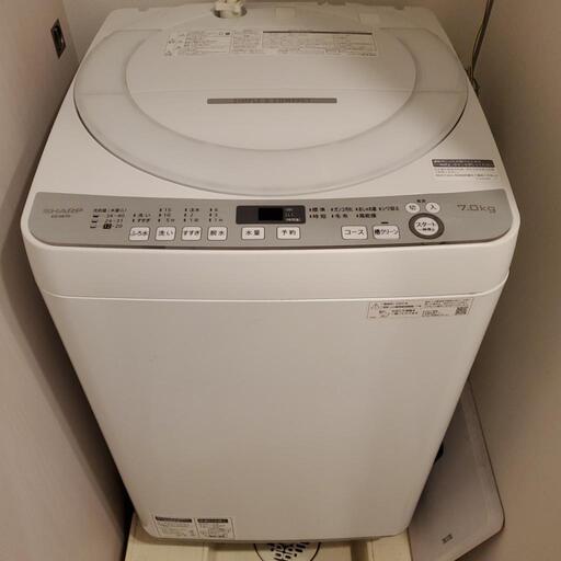 洗濯機 SHARP 2020年製 7kg 使用年数2年 ✨価格交渉応じます✨