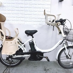 人気なモデル　3人乗り電動自転車　子供乗せシート付き　お買…