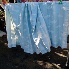 青空柄のカーテン（試用期間3ヶ月くらいです）