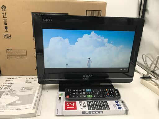 【美品】デジタルハイビジョン液晶テレビ 16型 「シャープ」管理No5 (送料無料)